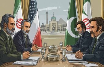 ایران نے امریکا سے ملاقات کی خبروں کی تردید کر دی، ایران کے اعلیٰ سطحی وفد کا اسلام آباد دورہ، خطے میں سفارتی سرگرمیاں تیز پشاور ( دی خیبر ٹائمز مانیٹرنگ ڈیسک ) پاکستان میں ایران اور امریکا کے درمیان کسی ملاقات کے طے ہونے کی خبروں کو تہران نے سختی سے مسترد کر دیا ہے جبکہ ایران کے اعلیٰ سطحی سفارتی وفد کا اسلام آباد پہنچنا خطے میں جاری سفارتی سرگرمیوں کے ایک اہم مرحلے کے طور پر دیکھا جا رہا ہے۔ ایرانی وزارت خارجہ کے ترجمان اسماعیل بقائی نے واضح کیا ہے کہ ایران اور امریکا کے درمیان کسی قسم کی براہ راست ملاقات کا کوئی منصوبہ موجود نہیں اور اس حوالے سے پھیلنے والی اطلاعات بے بنیاد ہیں۔ ترجمان کے مطابق ایرانی وزیر خارجہ عباس عراقچی ایک سرکاری دورے پر اسلام آباد پہنچے ہیں جہاں وہ پاکستان کی اعلیٰ سیاسی و سفارتی قیادت سے ملاقاتیں کریں گے۔ ان ملاقاتوں میں دوطرفہ تعلقات، خطے کی مجموعی صورتحال اور پاکستان کے سفارتی کردار سے متعلق امور پر تفصیلی تبادلہ خیال کیا جائے گا۔ اسماعیل بقائی نے کہا کہ اس دورے کا مقصد خطے میں جاری کشیدگی اور بالخصوص امریکا کی جانب سے مسلط کردہ اقدامات کے اثرات پر پاکستان کے ساتھ مشاورت کرنا ہے تاکہ خطے میں امن و استحکام کی کوششوں کو آگے بڑھایا جا سکے۔ ایرانی ترجمان نے اپنے بیان میں اس بات پر بھی زور دیا کہ پاکستان کو ایران کی جانب سے تمام سفارتی مشاہدات اور موجودہ صورتحال پر مؤقف سے آگاہ کیا جائے گا تاہم امریکا کے ساتھ کسی ملاقات یا باضابطہ مذاکرات کا کوئی ایجنڈا زیر غور نہیں۔ ان کے مطابق ایران اپنے اصولی مؤقف پر قائم ہے اور موجودہ حالات میں ترجیح خطے میں کشیدگی میں کمی اور سفارتی ذرائع سے مسائل کا حل ہے۔ خطے کی موجودہ صورتحال کو دیکھتے ہوئے یہ دورہ اس لحاظ سے بھی اہم قرار دیا جا رہا ہے کہ ایران اور امریکا کے درمیان کشیدگی گزشتہ کئی برسوں سے عروج پر ہے اور مختلف ادوار میں اگرچہ بالواسطہ سفارتی رابطے سامنے آتے رہے ہیں تاہم براہ راست مذاکرات کبھی حتمی شکل اختیار نہیں کر سکے۔ سفارتی ذرائع کے مطابق ماضی میں پہلے مرحلے کے دوران عمان اور کچھ یورپی ممالک کی ثالثی سے محدود رابطے ہوئے تھے جن میں بنیادی طور پر جوہری پروگرام اور پابندیوں کے معاملے پر بات چیت کی گئی۔ اس کے بعد دوسرے مرحلے میں بھی غیر رسمی چینلز کے ذریعے پیغامات کا تبادلہ جاری رہا تاہم ان کوششوں کے باوجود کوئی مستقل پیش رفت سامنے نہیں آ سکی۔ موجودہ صورتحال میں ایران کے وزیر خارجہ کا اسلام آباد دورہ ایسے وقت میں ہو رہا ہے جب خطے میں امن و امان کی مجموعی صورتحال حساس ہے اور مختلف ممالک سفارتی سطح پر کشیدگی کم کرنے کے لئے سرگرم ہیں۔ پاکستان کو اس پورے عمل میں ایک ممکنہ ثالث کے طور پر دیکھا جا رہا ہے جو ماضی میں بھی ایران اور عالمی طاقتوں کے درمیان رابطوں میں سہولت کاری کا کردار ادا کرتا رہا ہے۔ سفارتی ماہرین کا کہنا ہے کہ اگرچہ ایران اور امریکا کے درمیان براہ راست ملاقات کی تردید سامنے آ چکی ہے لیکن خطے میں جاری سفارتی سرگرمیاں اس بات کی نشاندہی کرتی ہیں کہ پس پردہ رابطوں اور بالواسطہ مذاکرات کا عمل مکمل طور پر ختم نہیں ہوا۔ ان کے مطابق پاکستان کا کردار اس حوالے سے اہم ہو سکتا ہے کیونکہ خطے میں اس کے تعلقات دونوں فریقین کے ساتھ موجود ہیں اور وہ کشیدگی کم کرنے کی کوششوں میں ایک نرم پل کا کردار ادا کر سکتا ہے۔ ایران کی جانب سے واضح تردید کے بعد یہ بات مزید نمایاں ہو گئی ہے کہ فی الحال ایران اور امریکا کے درمیان کسی بھی براہ راست مذاکراتی عمل کی باضابطہ شروعات نہیں ہوئی تاہم اسلام آباد میں ہونے والی ملاقاتیں خطے کی سفارت کاری میں ایک اہم پیش رفت کے طور پر دیکھی جا رہی ہیں۔