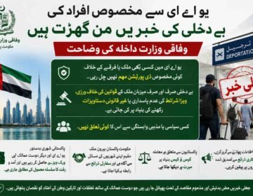 یو اے ای سے مخصوص افراد کی بے دخلی کی خبریں من گھڑت ہیں، وفاقی وزارت داخلہ کی وضاحت پشاور( دی خیبرٹائمز مانیٹرنگ ڈیسک) وفاقی وزارت داخلہ نے سوشل میڈیا پر گردش کرنے والی ان خبروں کو مکمل طور پر مسترد اور جعلی قرار دے دیا ہے جن میں دعویٰ کیا گیا تھا کہ متحدہ عرب امارات (یو اے ای) سے کسی خاص ملک یا فرقے سے تعلق رکھنے والے افراد کو بے دخل کیا جا رہا ہے۔ وزارت داخلہ کی جانب سے جاری کردہ ایک باضابطہ اعلامئے میں دوٹوک الفاظ میں واضح کیا گیا ہے کہ یو اے ای میں کسی بھی ملک یا فرقے کے خلاف ایسی کوئی مخصوص ڈی پورٹیشن مہم نہیں چل رہی اور نہ ہی کسی خاص طبقے کو نشانہ بنایا جا رہا ہے۔ اعلامئے کے مطابق یو اے ای سے کسی بھی فرد کی بے دخلی کا عمل صرف اور صرف میزبان ملک کے قوانین کی خلاف ورزی، ویزا شرائط کی عدم پاسداری یا غیر قانونی دستاویزات رکھنے کی بنیاد پر کیا جاتا ہے، جس کا کسی سیاسی یا مذہبی وابستگی سے کوئی تعلق نہیں ہے۔ وزارت داخلہ نے مزید واضح کیا کہ پاکستانی شہری بدستور متحدہ عرب امارات اور دیگر دوست ممالک میں ورک ویزے حاصل کر رہے ہیں اور روزگار کے سلسلے میں ان کی آمد و رفت کا سلسلہ معمول کے مطابق جاری ہے۔ حکومت پاکستان بیرون ملک مقیم اپنے شہریوں کے مسائل سے پوری طرح آگاہ ہے اور کسی بھی مشکل صورتحال میں متعلقہ ممالک کے ساتھ سفارتی ذرائع سے رابطہ کیا جاتا ہے، جبکہ پاکستانیوں سے متعلق ہر معاملے کو کیس ٹو کیس بنیاد پر میرٹ پر دیکھا جاتا ہے۔ وزارت داخلہ نے عوام اور میڈیا کو غیر مصدقہ اطلاعات پھیلانے سے گریز کرنے کی ہدایت کرتے ہوئے کہا ہے کہ ایسی جعلی خبریں محض بدنیتی اور مذموم مقاصد کے تحت پھیلائی جا رہی ہیں تاکہ دوست ممالک کے ساتھ تعلقات اور تارکین وطن کے اعتماد کو ٹھیس پہنچائی جا سکے، لہٰذا صرف سرکاری ذرائع سے تصدیق شدہ خبروں پر ہی یقین کیا جائے۔