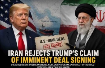 Iran rejects Donald Trump's claim of a June 14 agreement signing as diplomatic tensions continue over a proposed U.S.-Iran deal, sanctions, nuclear issues, and the Strait of Hormuz.