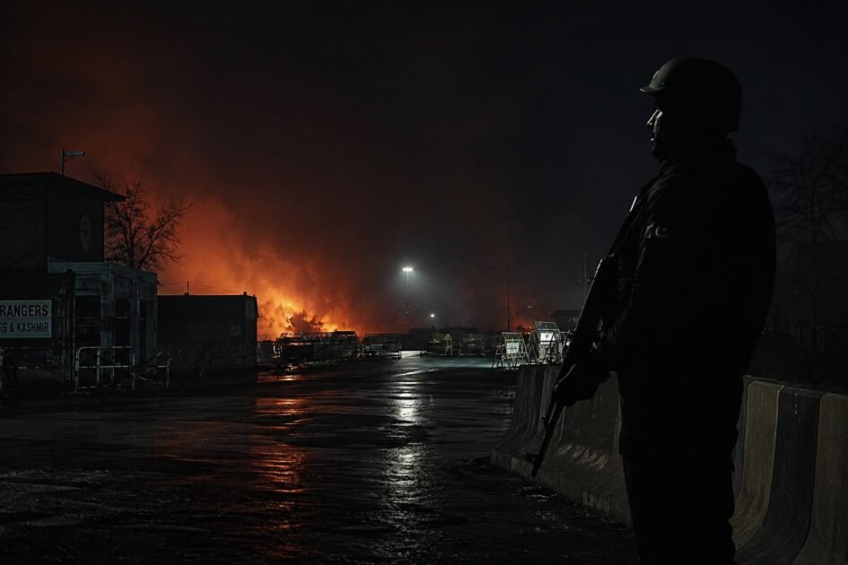 Karachi security operation, عسکریت پسندوں کا بڑھتا گھیراؤ, Pakistan security checkpoint at night