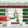 Election Commission of Azad Jammu and Kashmir building or officials announcing the revised election schedule for the 2026 Legislative Assembly elections, with nomination papers due by June 23 and polling scheduled for July 27.