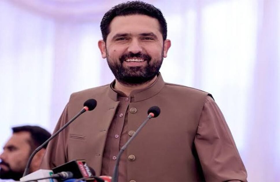 Khyber Pakhtunkhwa Chief Minister Sohail Afridi speaking at a grand Jirga against federal tax implementation in merged districts.