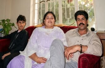 Author Sushmita Banerjee and her husband Janbaz Khan