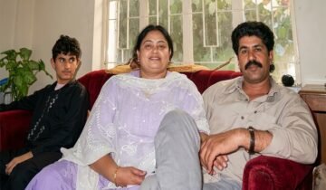 Author Sushmita Banerjee and her husband Janbaz Khan