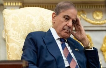 Prime Minister Shehbaz Sharif chairing a cabinet meeting in Islamabad to discuss government performance and potential ministerial reshuffling.