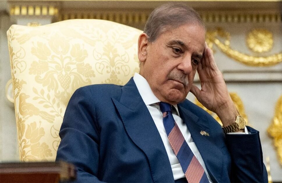Prime Minister Shehbaz Sharif chairing a cabinet meeting in Islamabad to discuss government performance and potential ministerial reshuffling.