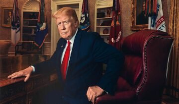 US President Donald Trump addressing military tension and infrastructure threats against Iran