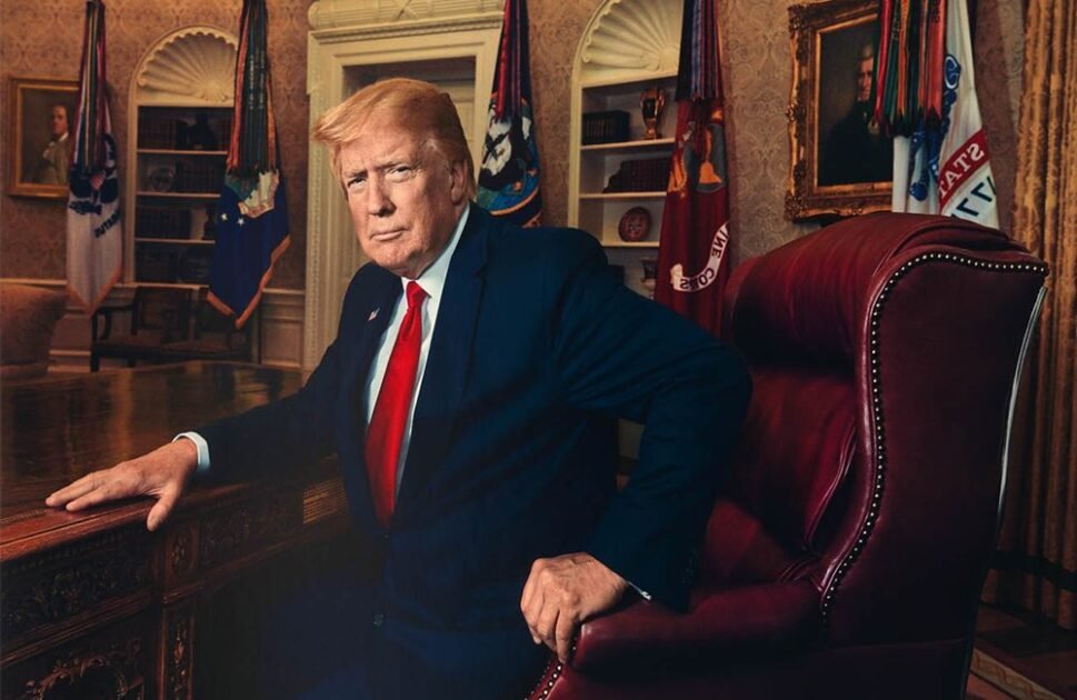 US President Donald Trump addressing military tension and infrastructure threats against Iran