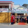 Officials and faculty welcome a Higher Education Commission (HEC) delegation at the University of Veterinary & Animal Sciences (UVAS) Swat campus.
