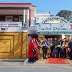 Officials and faculty welcome a Higher Education Commission (HEC) delegation at the University of Veterinary & Animal Sciences (UVAS) Swat campus.
