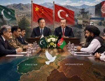 Illustrative image of China and Türkiye mediating talks between Pakistan and Afghanistan amid border tensions and security concerns