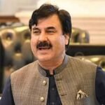 A portrait photograph of Shaukat Yousafzai, Information Secretary for Pakistan Tehreek-e-Insaf in Khyber Pakhtunkhwa.
