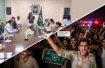 Government-opposition talks in Islamabad contrasted with agitated PTI workers demonstrating on the streets.